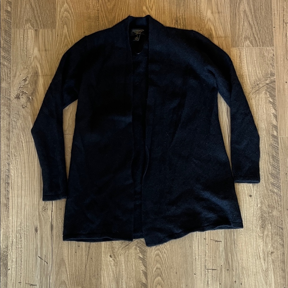 Charter Club Black Cashmere Cardigan